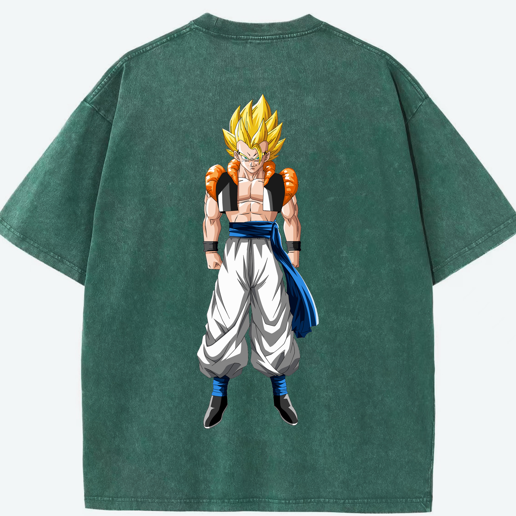 （画像用） ドラゴンボール ベジータ四世（Bejīta Yonsei）DRAGON BALL Vegeta IV 綿100% ヴィンテージ風 半袖Tシャツ（背面プリント）